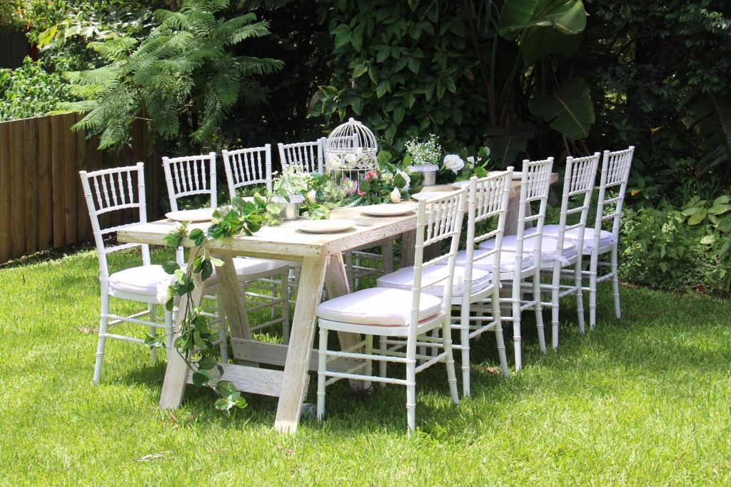 trestle_tiffany chairs I Do Weddings & Events Styling & Hire Gold Coast Wedding Decorations Prop Hire