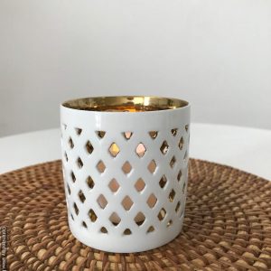 morrocan white candle holders | Candle Holders