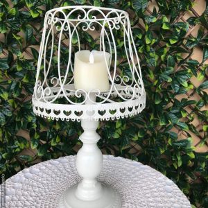 white lamp candle holder | Candle Holders