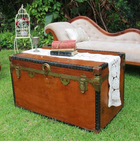 antique wooden trunk | Other Props & Décor