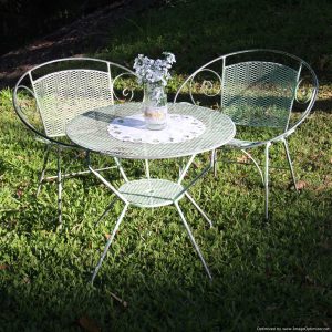 Vintage garden setting | Signing Table & Chairs