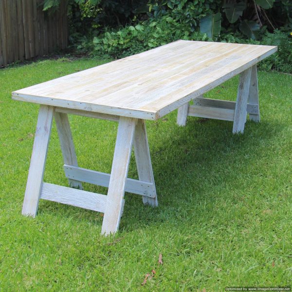 wooden trestle table (2.4m) | Tables & Bars