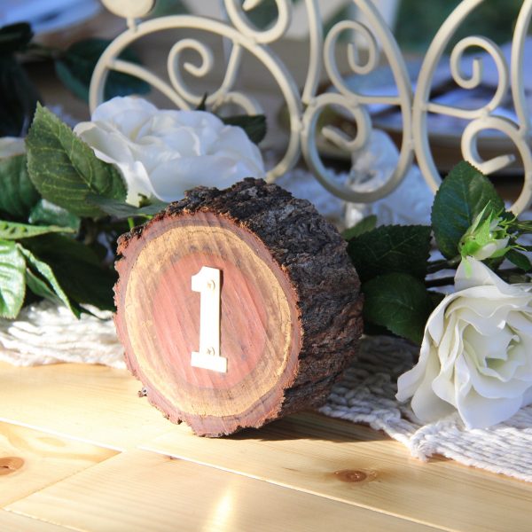 table numbers (small wooden slabs) | Table Décor & Accessories